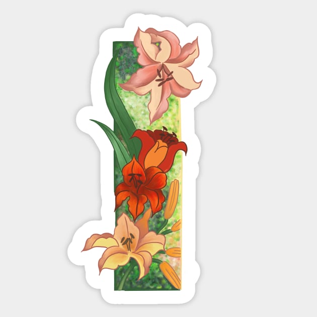 Lilies Sticker by amberzetelmo